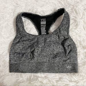 S Victoria's Secret Sport Sports Bra Gray Black Melange VSX